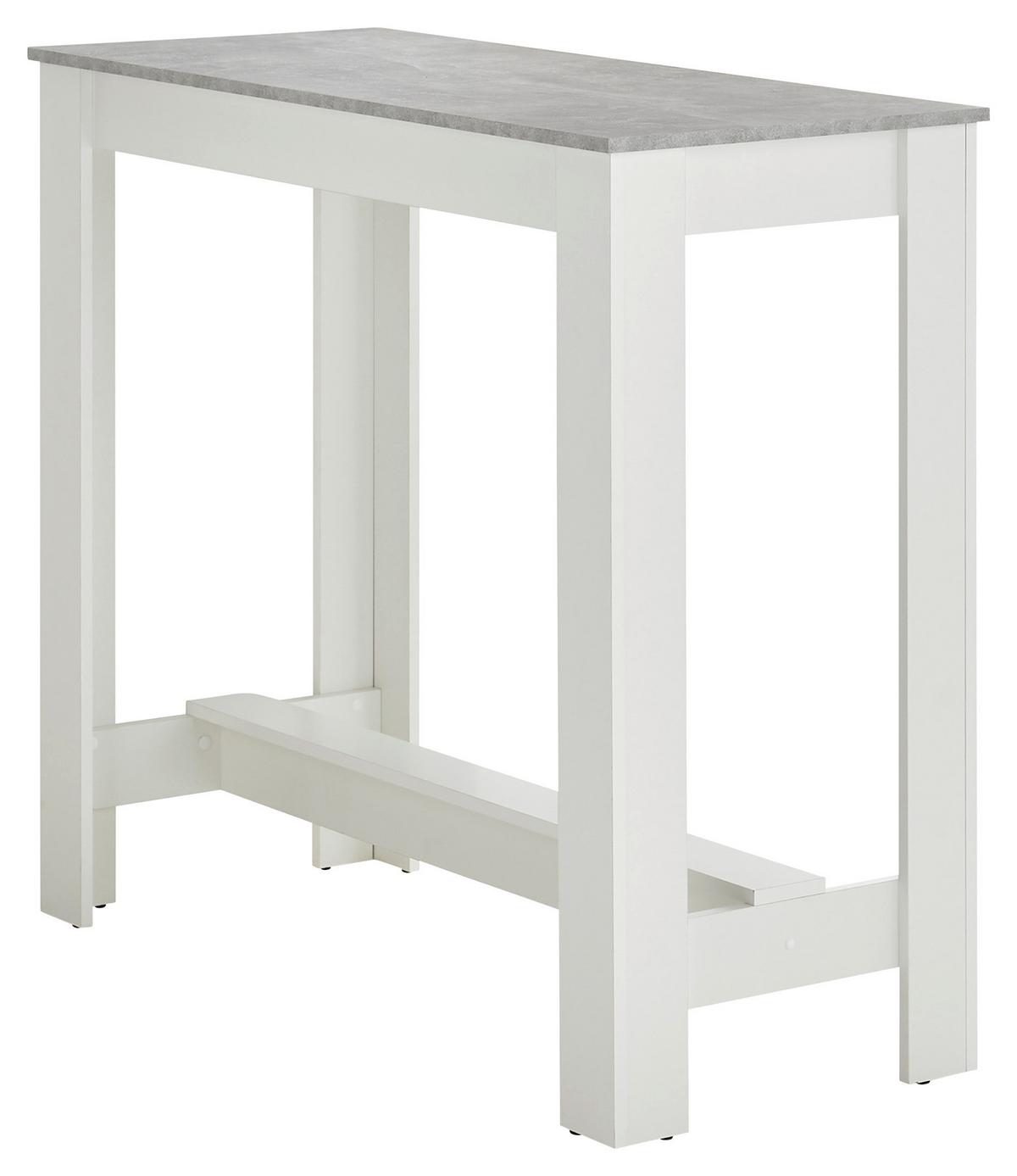 Bartisch Modesto - Weiß/Grau, MODERN, Holzwerkstoff (115/50/103cm) - MID.YOU