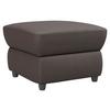 Polsterhocker Boston Braun Lederlook - Schwarz/Braun, KONVENTIONELL, Textil (68/45/68cm) - Livetastic