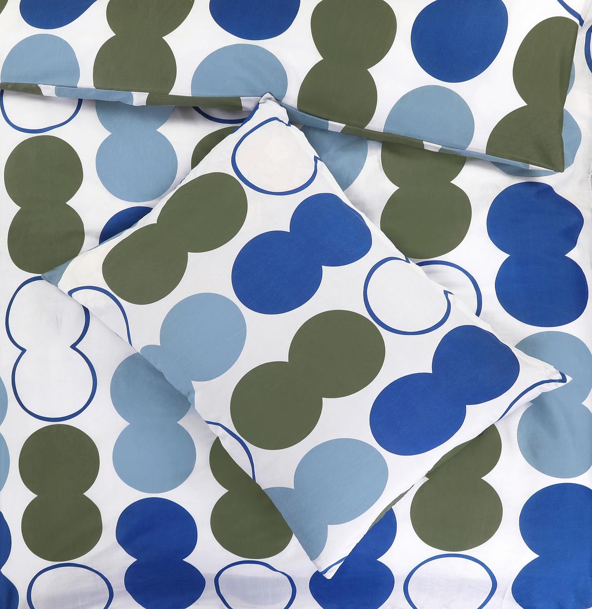 Bettwäsche Fiona - Blau/Pastellblau, MODERN, Textil - Luca Bessoni