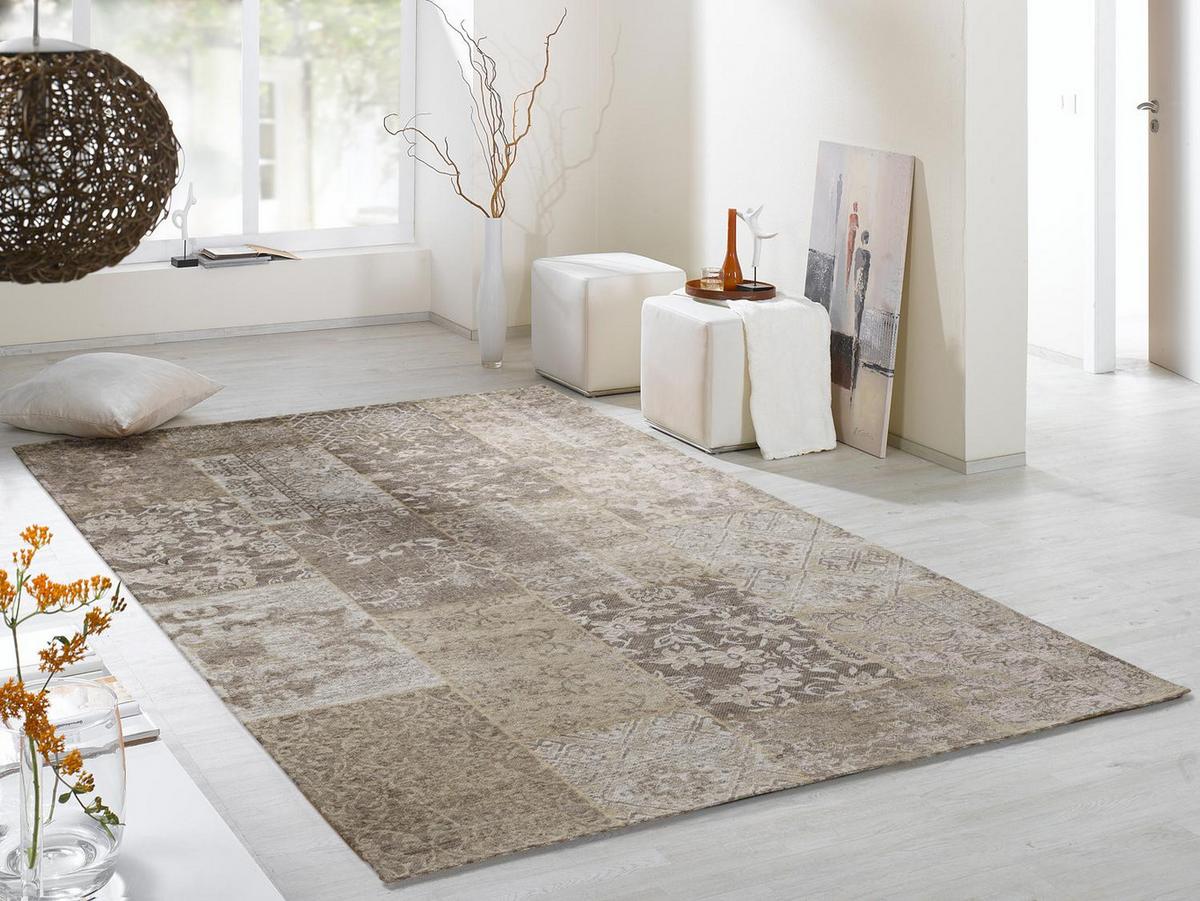 Flachwebteppich Alanis Allover Naturfarben 40x60 cm - Naturfarben, Basics, Textil (40/60cm) - Novel