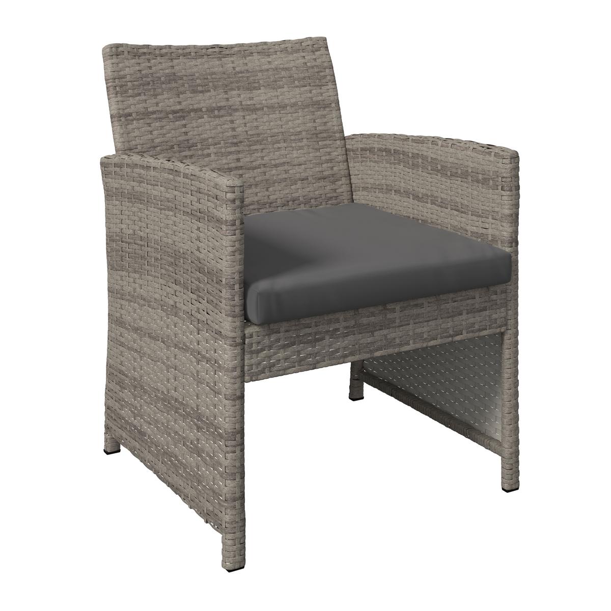 SÚPRAVA ZÁHRADNÉHO NÁBYTKU MICHELLE 2 - číra/svetlosivá, Basics, kov/textil