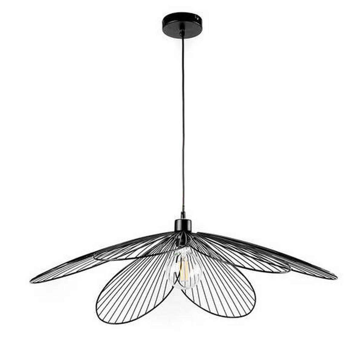 Hängeleuchte 4099/s - Schwarz, Design, Metall (83/107cm)