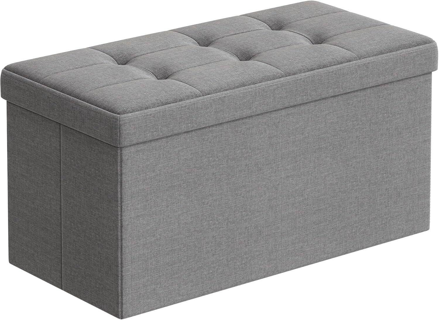 Sitzbox Grau B: 76 Cm - Grau, Basics, Holzwerkstoff/Textil (76/38/38cm)