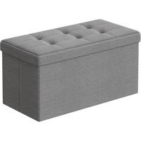 Sitzbox Grau B: 76 Cm - Grau, Basics, Holzwerkstoff/Textil (76/38/38cm)