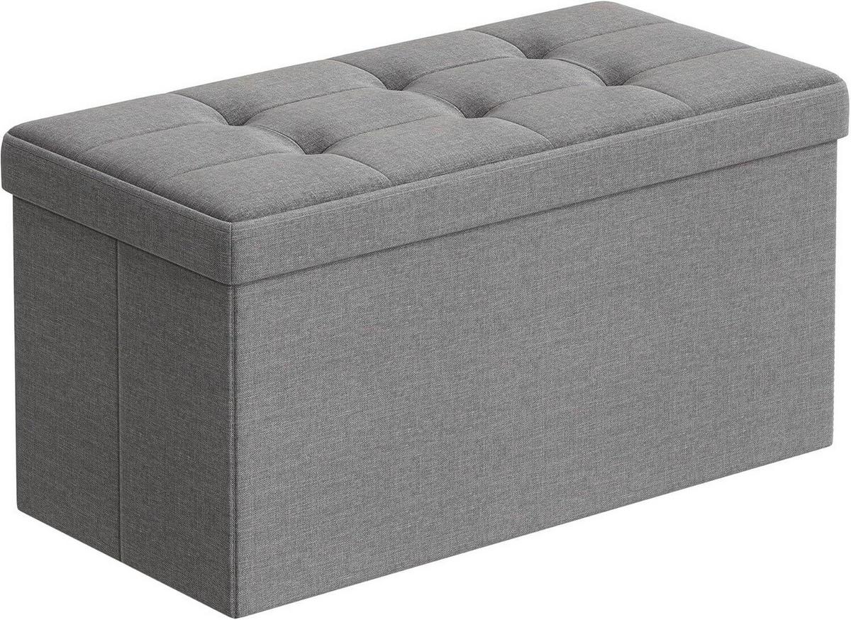Sitzbox Grau B: 76 Cm - Grau, Basics, Holzwerkstoff/Textil (76/38/38cm)