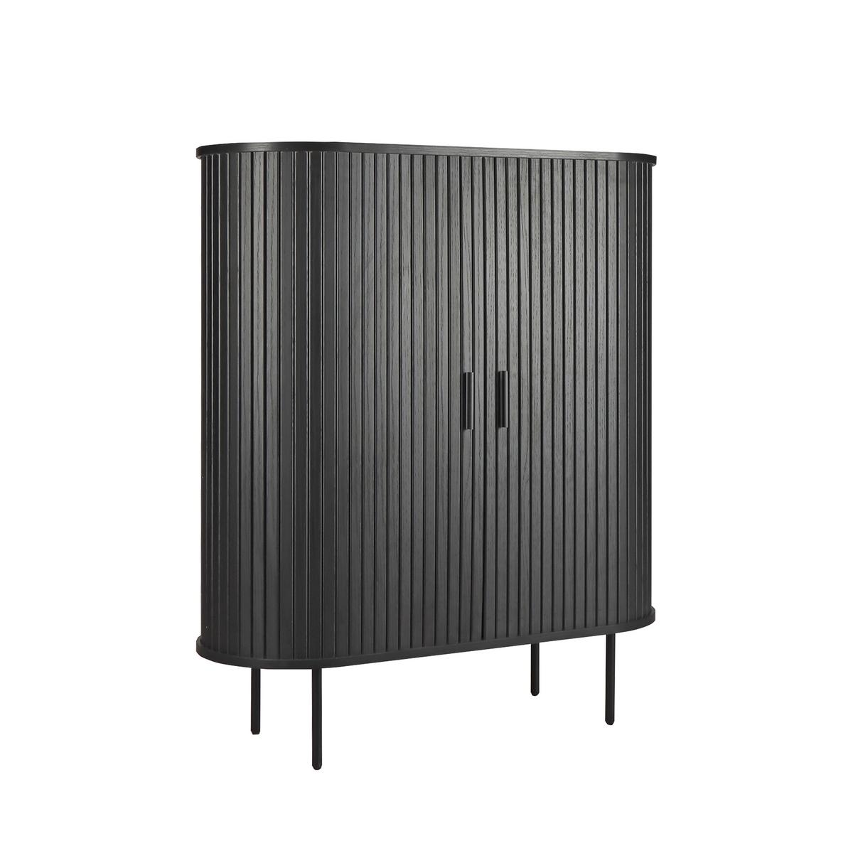 Kommode Schwarz, B: 100cm - Schwarz, Design, Holzwerkstoff (100/118/40cm) - Livetastic