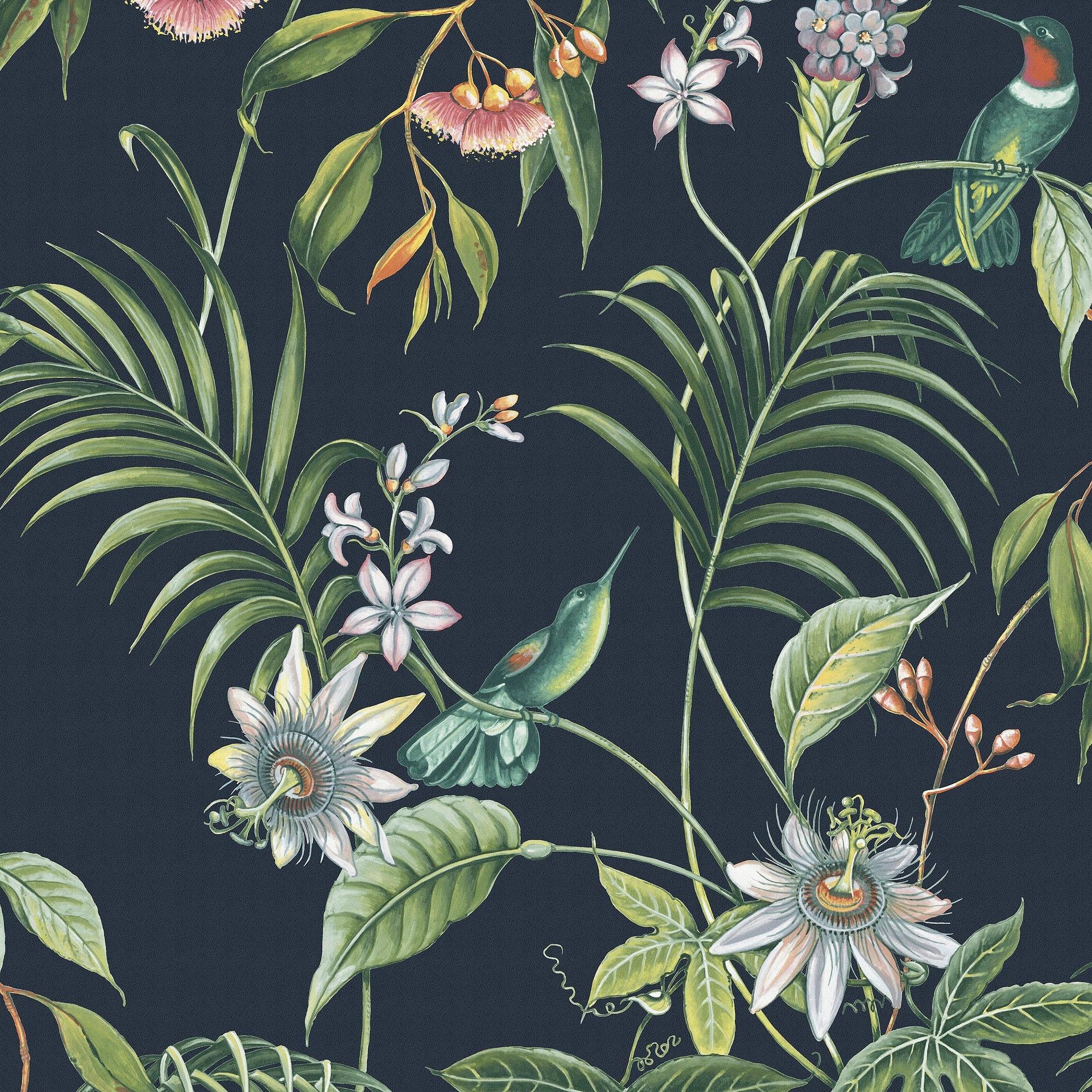 Vliestapete 106976 - Multicolor/Schwarz, Basics, Papier/Kunststoff (52/1005cm)