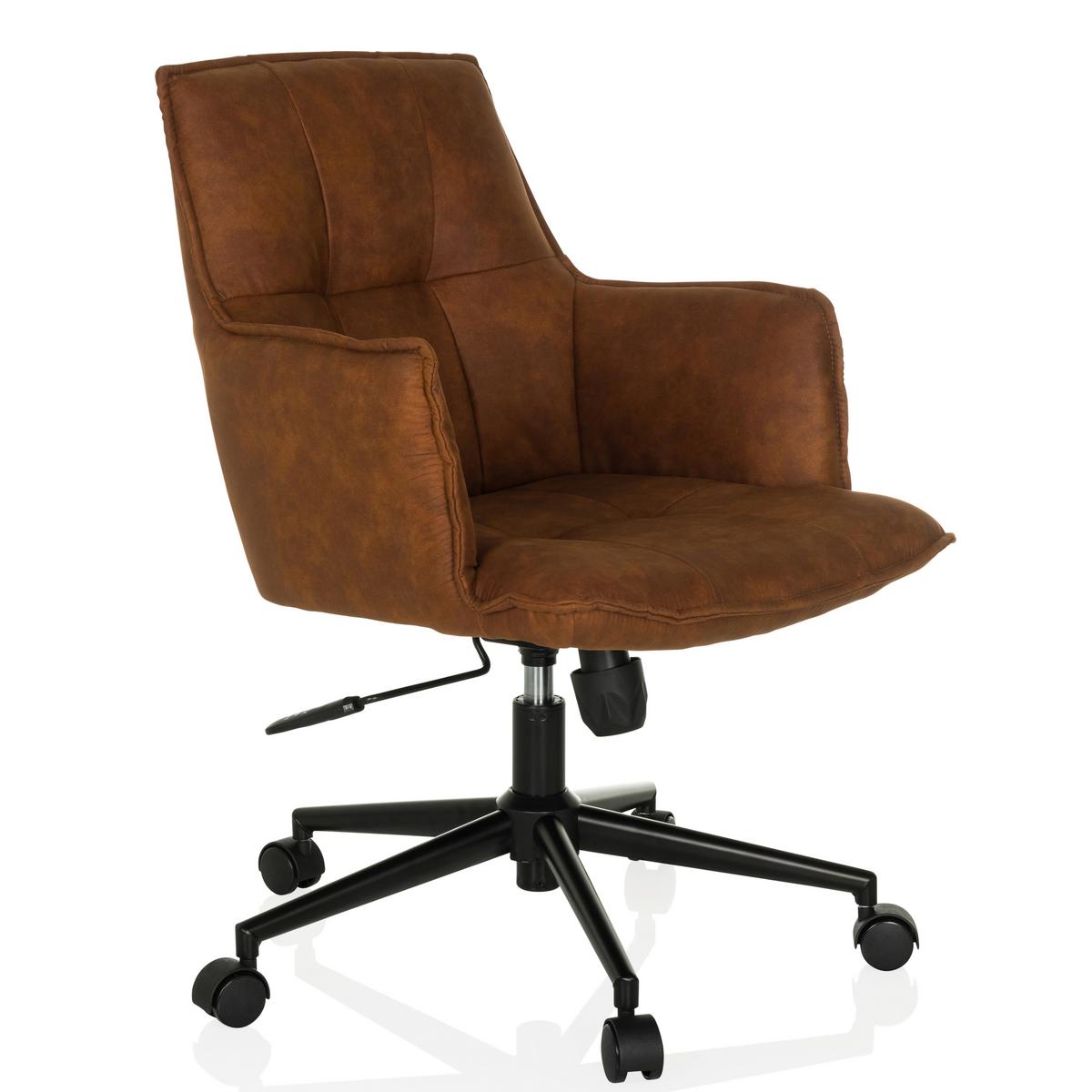 DREHSTUHL Braun B: 54 cm - Schwarz/Braun, MODERN, Kunststoff/Textil (54/85/70cm) - MID.YOU