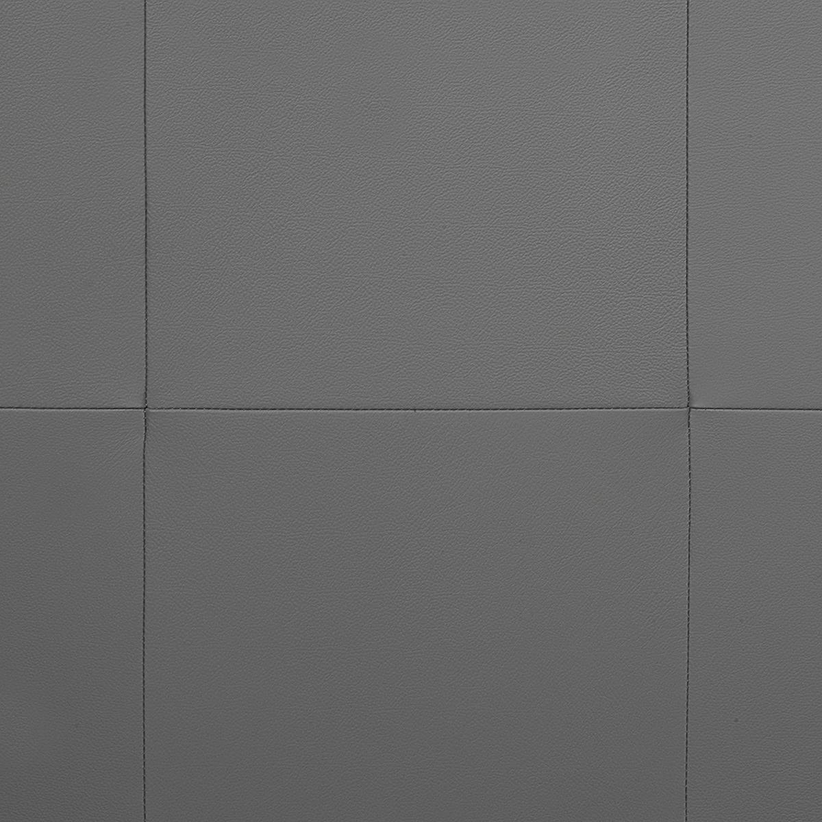 Schlafsofa Oslo, Anthrazit B: 205 Cm - Anthrazit/Schwarz, Design, Leder (205/92/85cm) - Livetastic