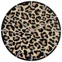 Nástenné hodiny LEONY II - svetlohnedá/čierna, Basics, kov (50cm) - Mömax