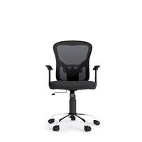 DREHSTUHL Tampa Schwarz B: 62 cm - Silberfarben/Schwarz, Design, Kunststoff/Textil (62/109/62cm) - MID.YOU