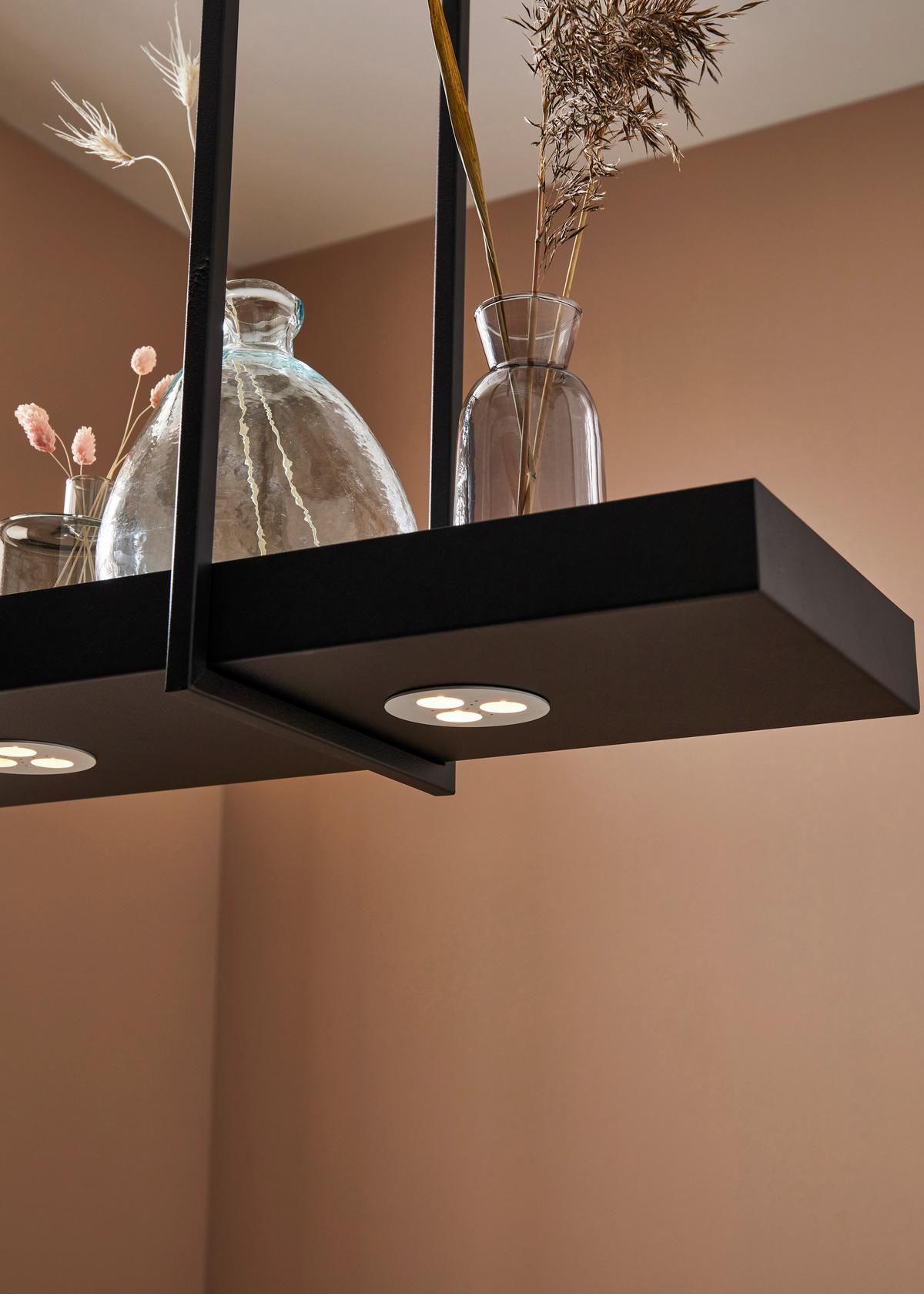 Pendelleuchte Tray - Schwarz, Basics, Metall (22,5/80/50cm) - Markslöjd