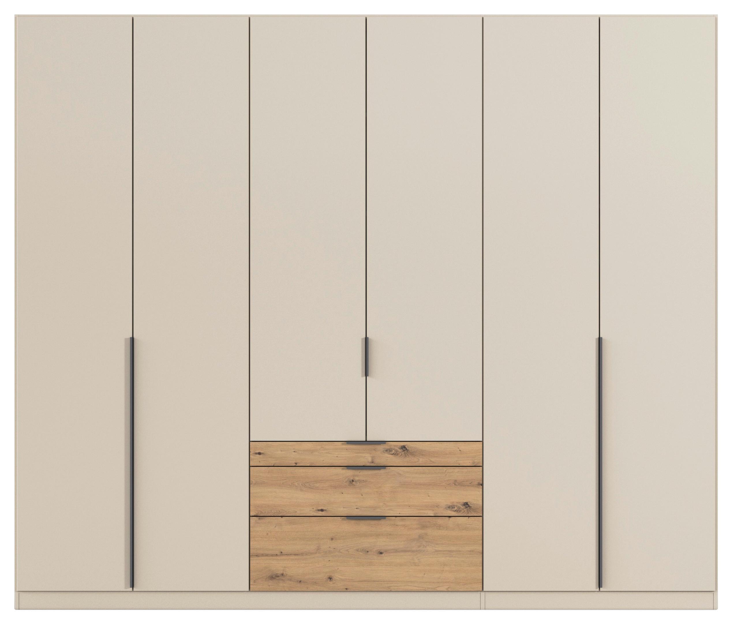 Drehtürenschrank m. Schubladen 271cm Alabama Super Champagner