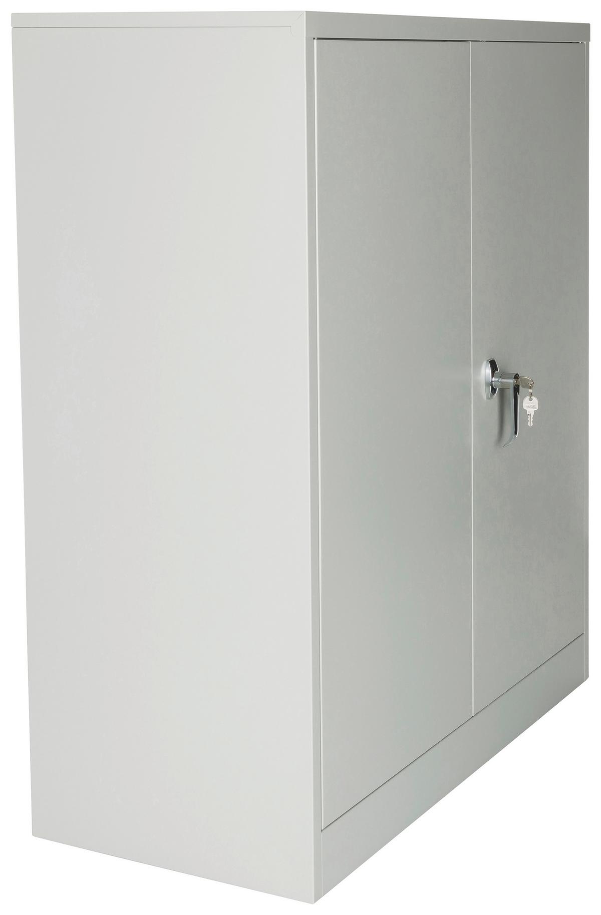 Aktenschrank Color As B: 90 Cm Hellgrau Abschließbar - Hellgrau, Basics, Metall (90/105/40cm) - MID.YOU