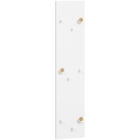 GARDEROBENPANEEL Bjarne, Weiß B: 24,5 cm - Weiß, Design, Holzwerkstoff (24,5/109/2,6cm) - MID.YOU