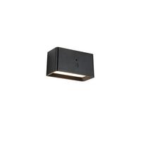 NÁSTĚNNÉ LED SVÍTIDLO TILOU - černá, Moderní, kov/plast (12/6,6/6,5cm) - Mömax
