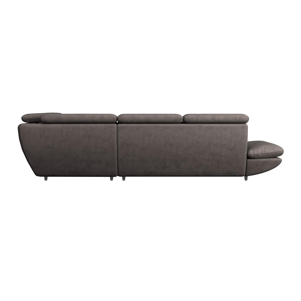 Wohnlandschaft Park - Dunkelbraun/Schwarz, MODERN, Textil (233/311cm) - Luca Bessoni