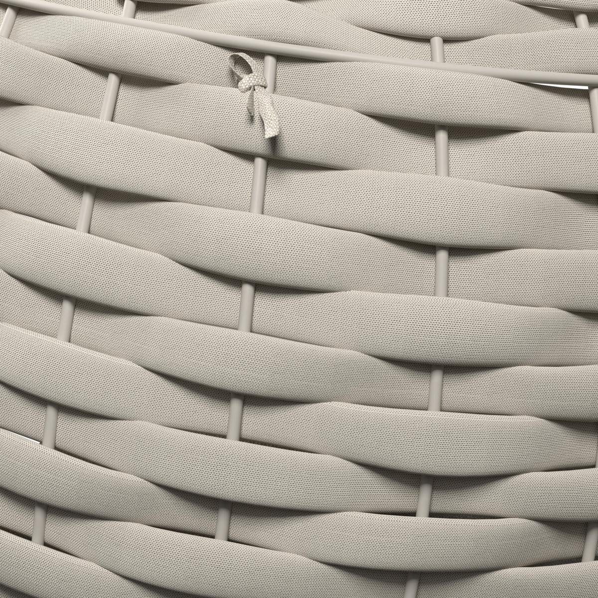 ZÁVESNÉ KRESLO SASA - krémová, Modern, kov/textil (115/200/118cm) - Bessagi Garden