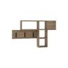 Wandgarderobe Game Hanger Eiche Dunkel B: 99,5 - Eiche dunkel, Design, Holzwerkstoff (99.5/61/15cm) - Livetastic