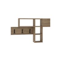 Wandgarderobe Game Hanger Eiche Dunkel B: 99,5 - Eiche dunkel, Design, Holzwerkstoff (99.5/61/15cm) - Livetastic