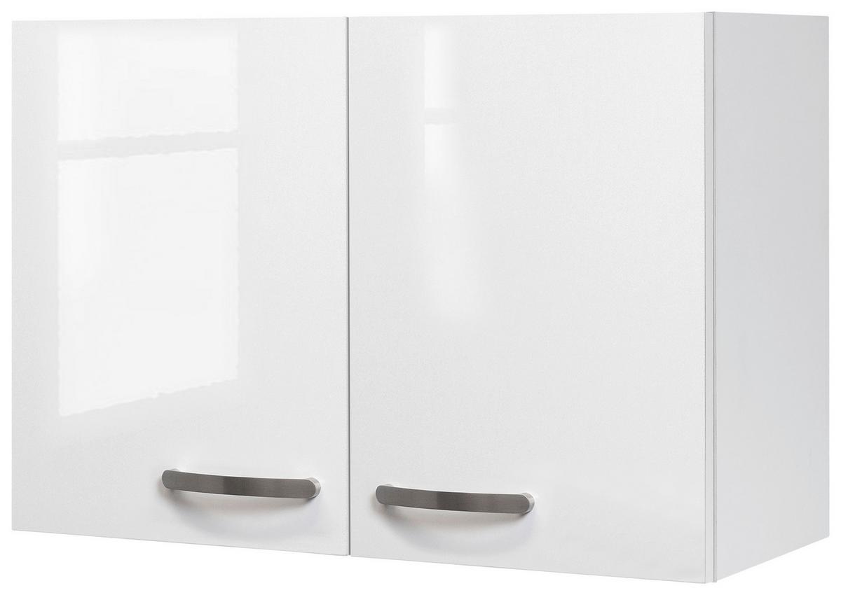 KUCHYŇSKÁ HORNÍ SKŘÍŇKA ALBA  H 80 - bílá/vysoce lesklá bílá, Moderní, kov/kompozitní dřevo (80/54,8/32cm)