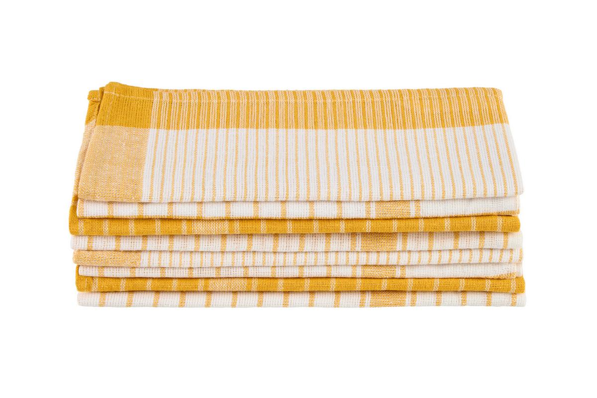 Geschirrtücher Frankfurt Baumwolle 8er-Set Bunt - Multicolor, KONVENTIONELL, Textil (50/70cm) - Ondega