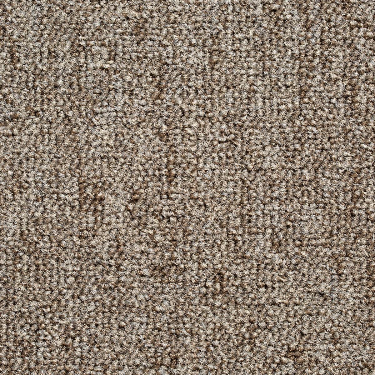 Teppichfliese Graubraun Mustang 50x50 cm Florhöhe 3 mm - Graubraun, Basics, Textil (50/50cm)