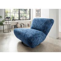 XXL-Sessel Cremallo, Blau B: 95 cm - Blau/Schwarz, Trend, Textil (95/77/94cm) - Livetastic