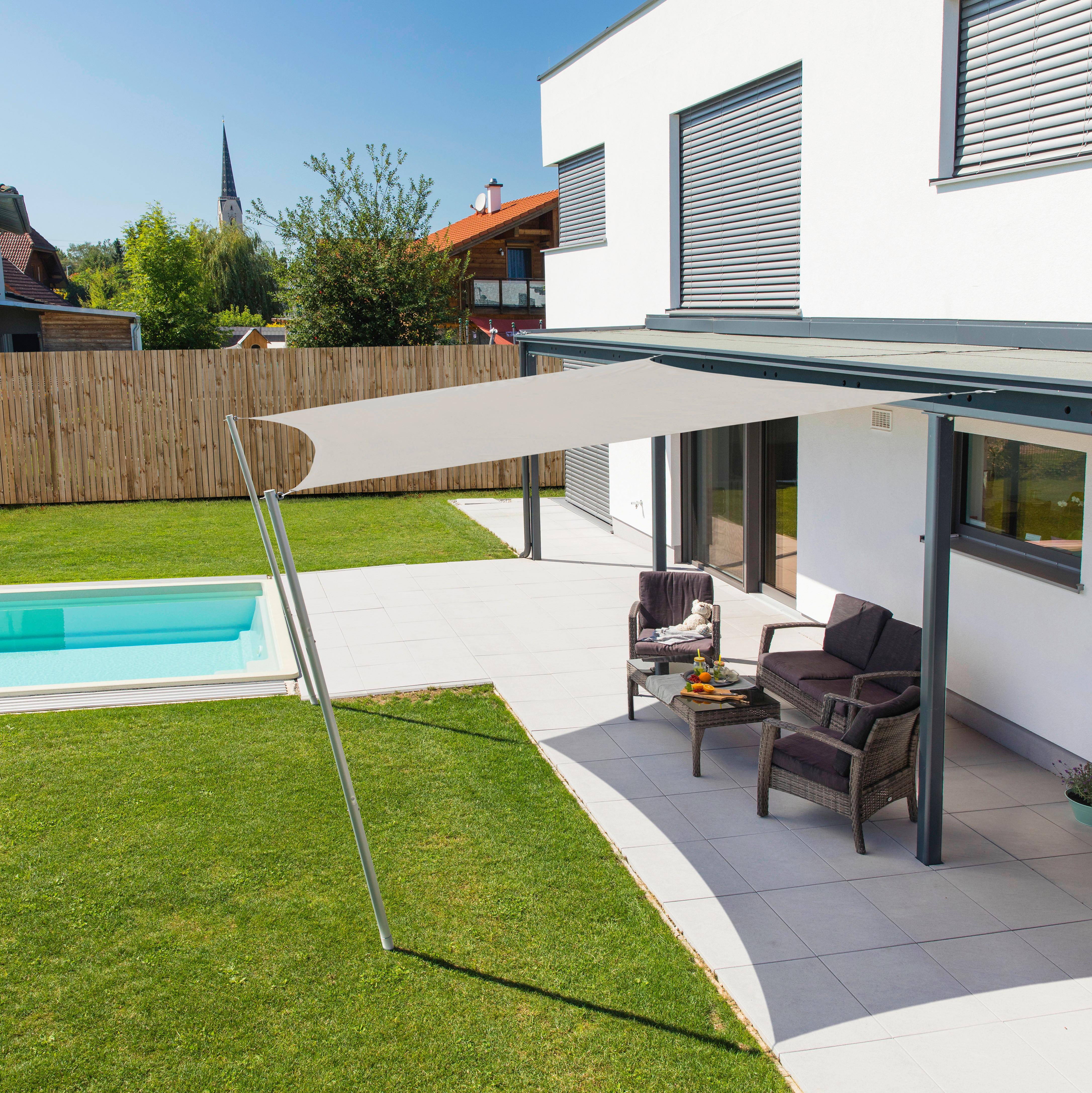 Sonnensegel Quadrat 5x5 M - Creme, Basics (500/500cm)