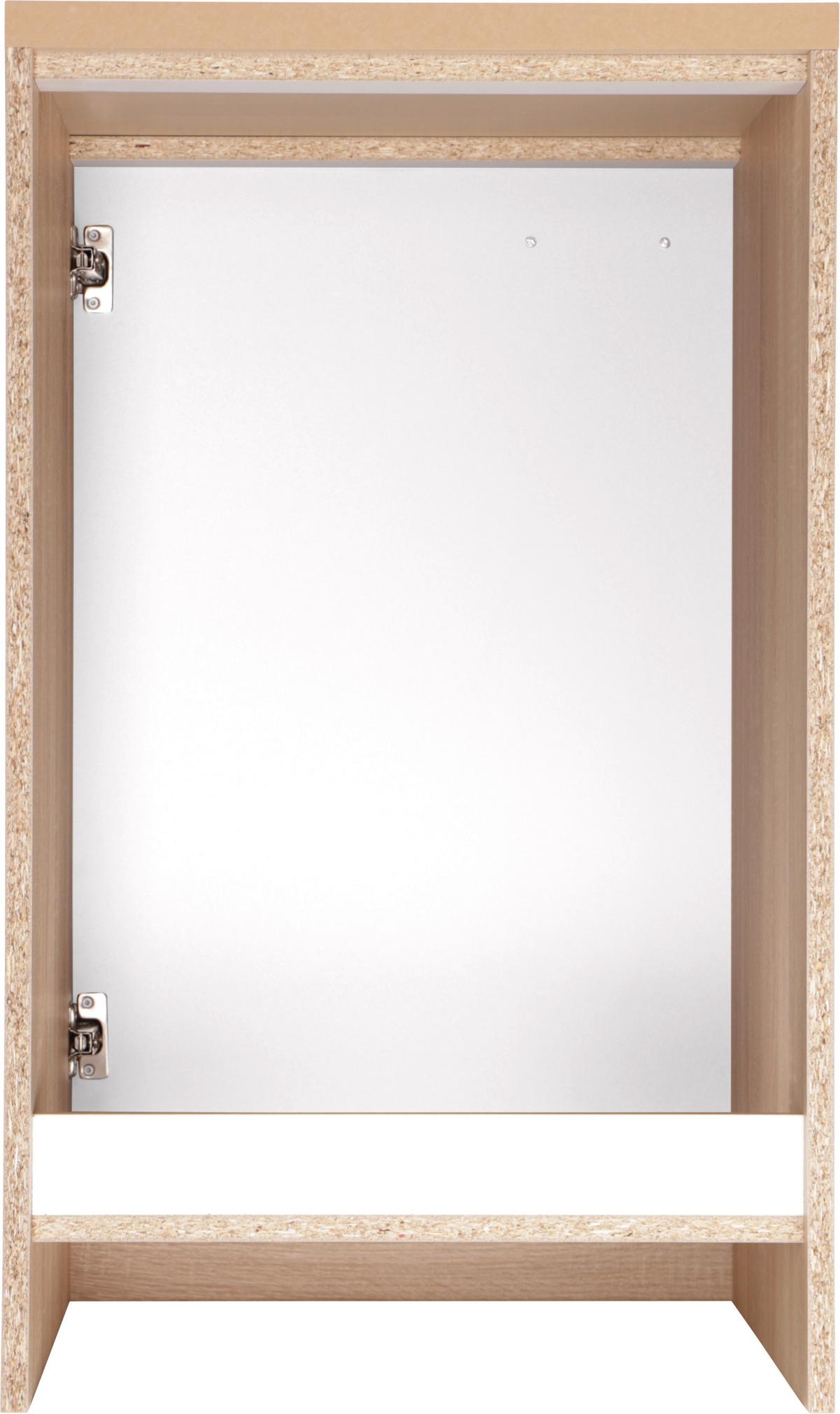 Spülenunterschrank Merle Weiß, Eiche Dekor B:50cm - Eichefarben/Weiß, Basics, Holzwerkstoff (50/84,8/60cm) - Respekta