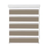 Duoroleta Thomas, 140/160cm, šedohnědá - šedohnědá, textil/plast (140/160cm) - Premium Living