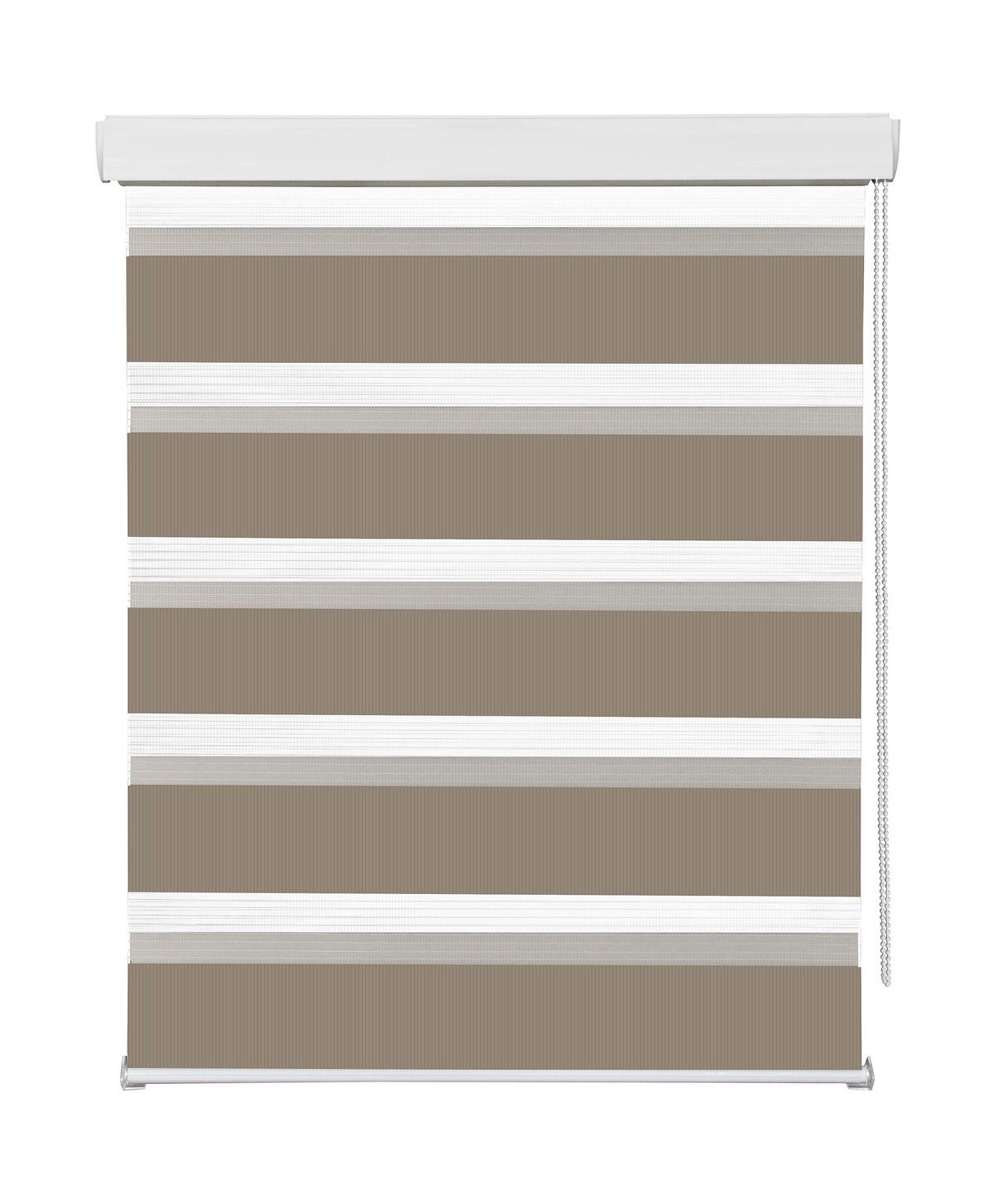 Duoroleta Thomas, 140/160cm, šedohnědá - šedohnědá, textil/plast (140/160cm) - Premium Living