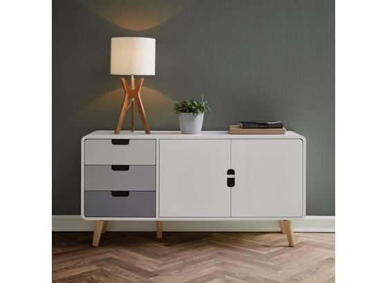 Komoda Daniela - sivá/biela, Moderný, drevo (120/60/35cm) - Modern Living Komoda Daniela - sivá/biela, Moderný, drevo (120/60/35cm) - Modern Living