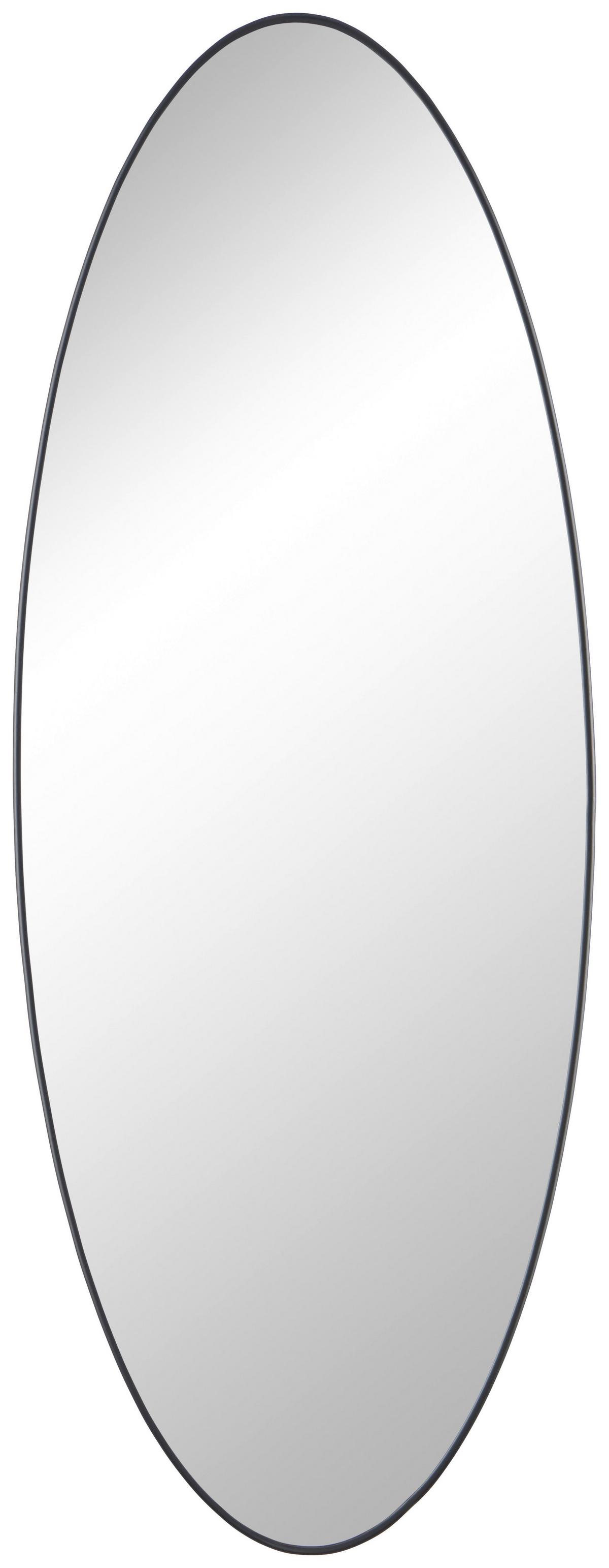 Spiegel Border I Schwarz 80x30 cm - Schwarz, Trend, Glas (80/30/0,9cm)