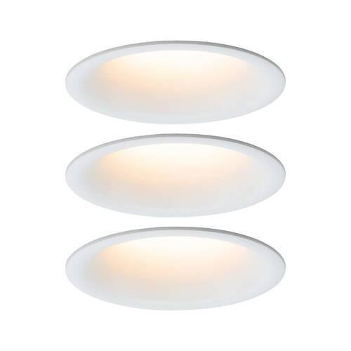 Deckenleuchte Ø 7,7 cm 3-Flammig dimmbar - Weiß, Design, Kunststoff (7,7/5cm) - Paulmann