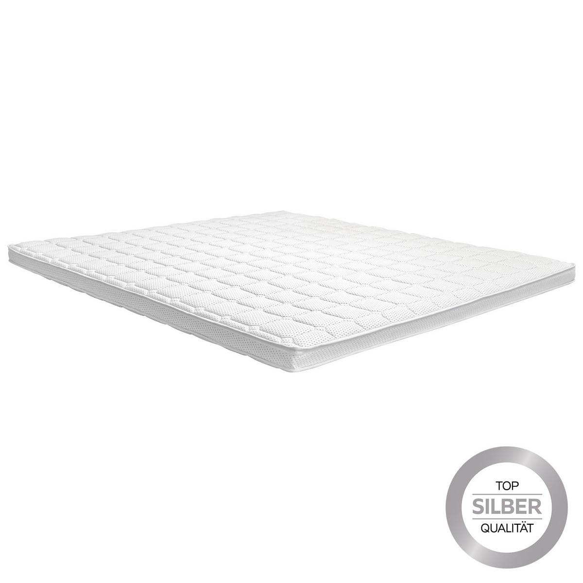 Topper 180x200 cm Kaltschaumkern - Weiß, KONVENTIONELL, Textil (180/200cm) - Ele