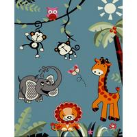 Kinderteppich Diamond Kids 21822 - Türkis/Orange, Basics, Textil (120/170cm)