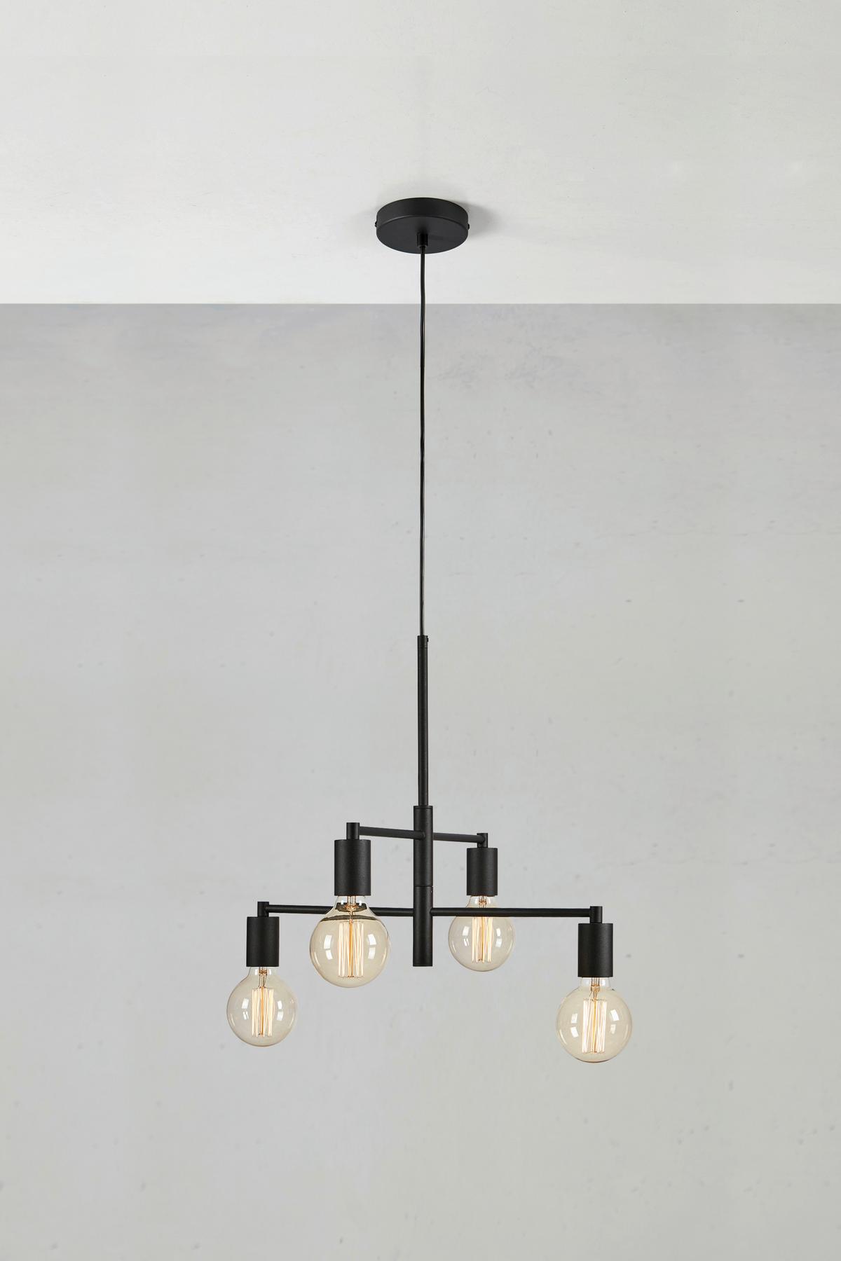 Hängeleuchte Cielo - Schwarz, Basics, Metall (50/43cm) - Markslöjd