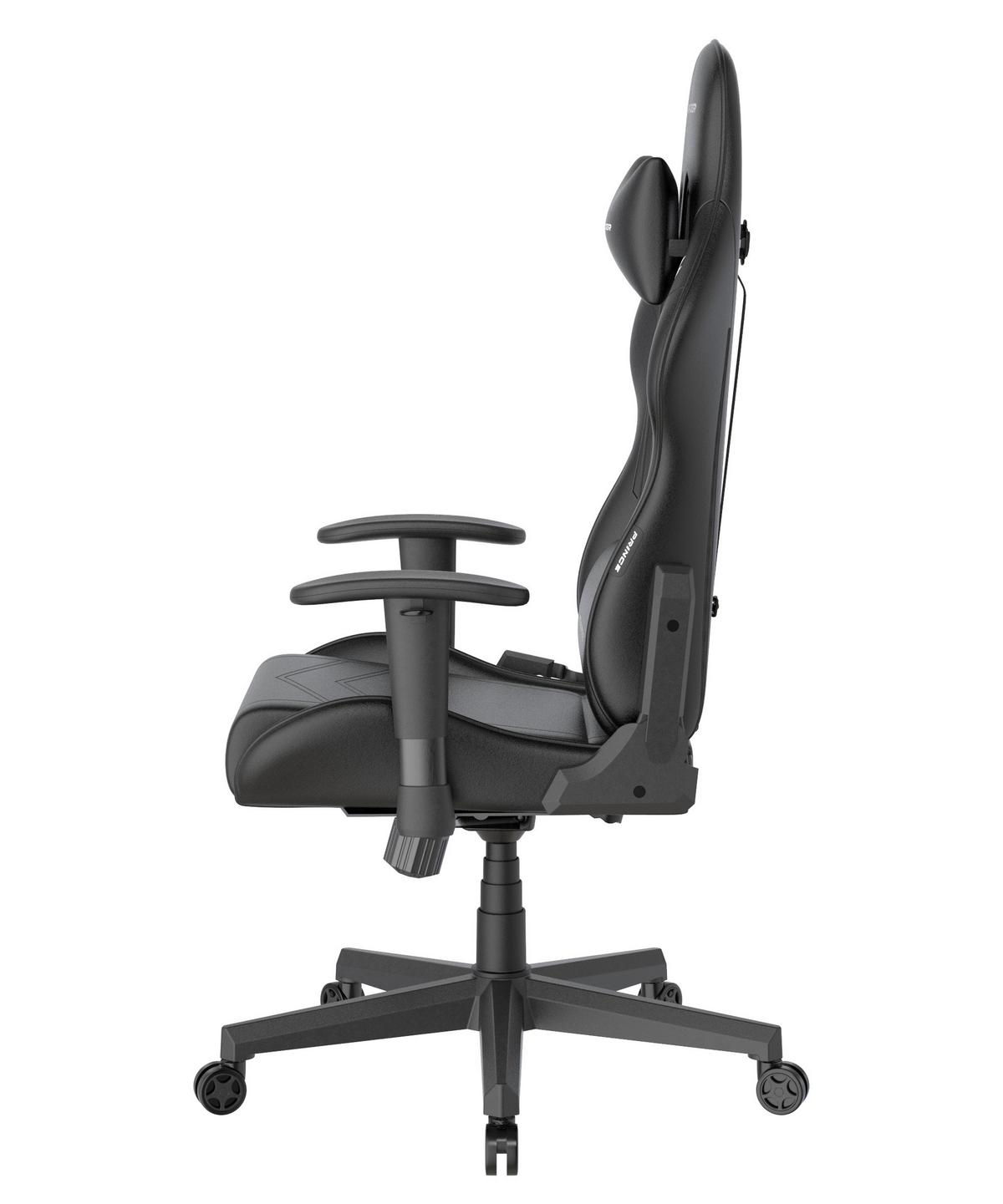 Gamingstuhl Prince Schwarz B: 70cm - Schwarz, KONVENTIONELL, Kunststoff/Textil (70/132/70cm) - Dxracer