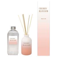 Difúzer Cherry Blossom, 200ml - růžová, sklo/vlnitá lepenka (5,5/10,5cm) - Premium Living