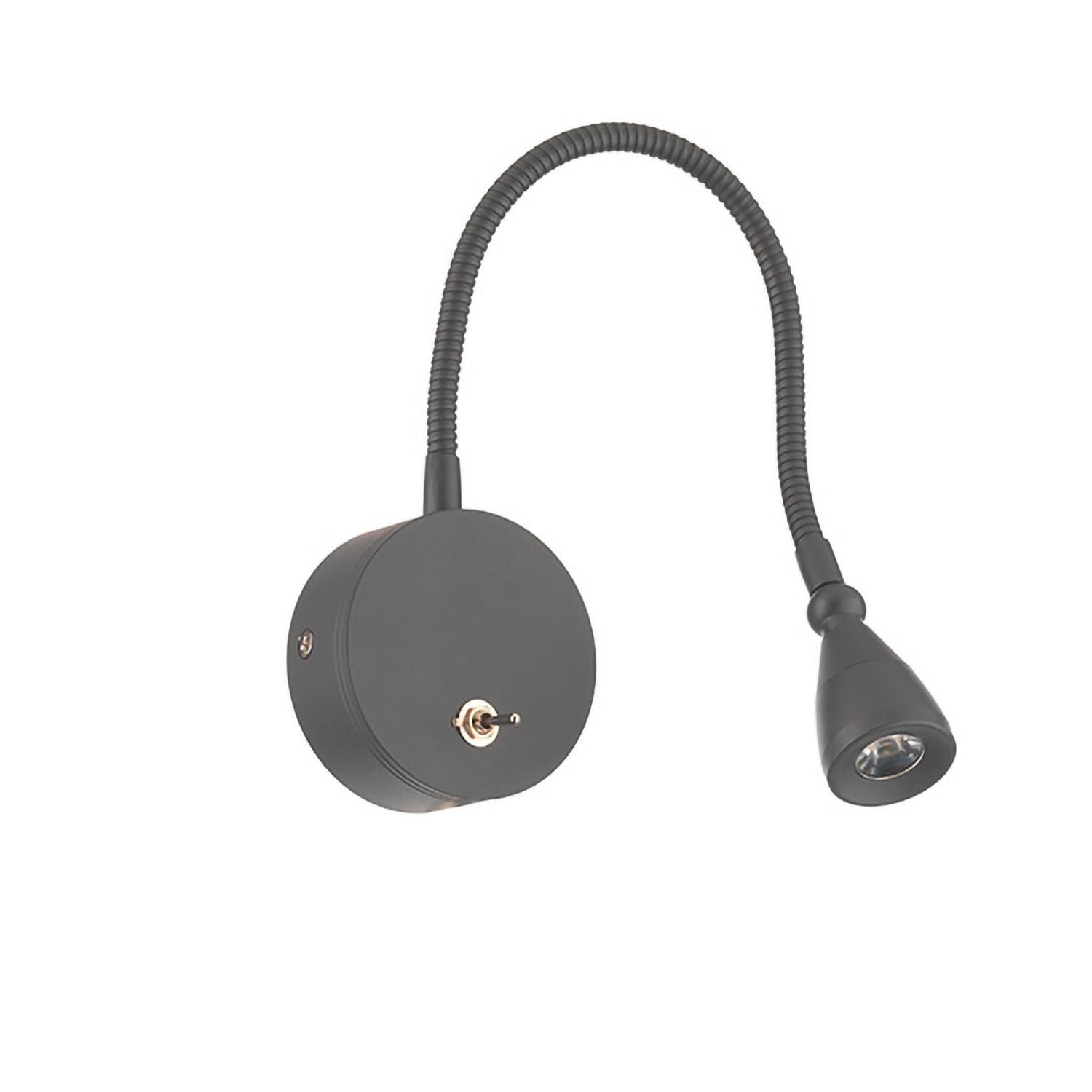 LED-Wandleuchte 4826/Apg - Grau, Basics, Metall (7/7/40cm)