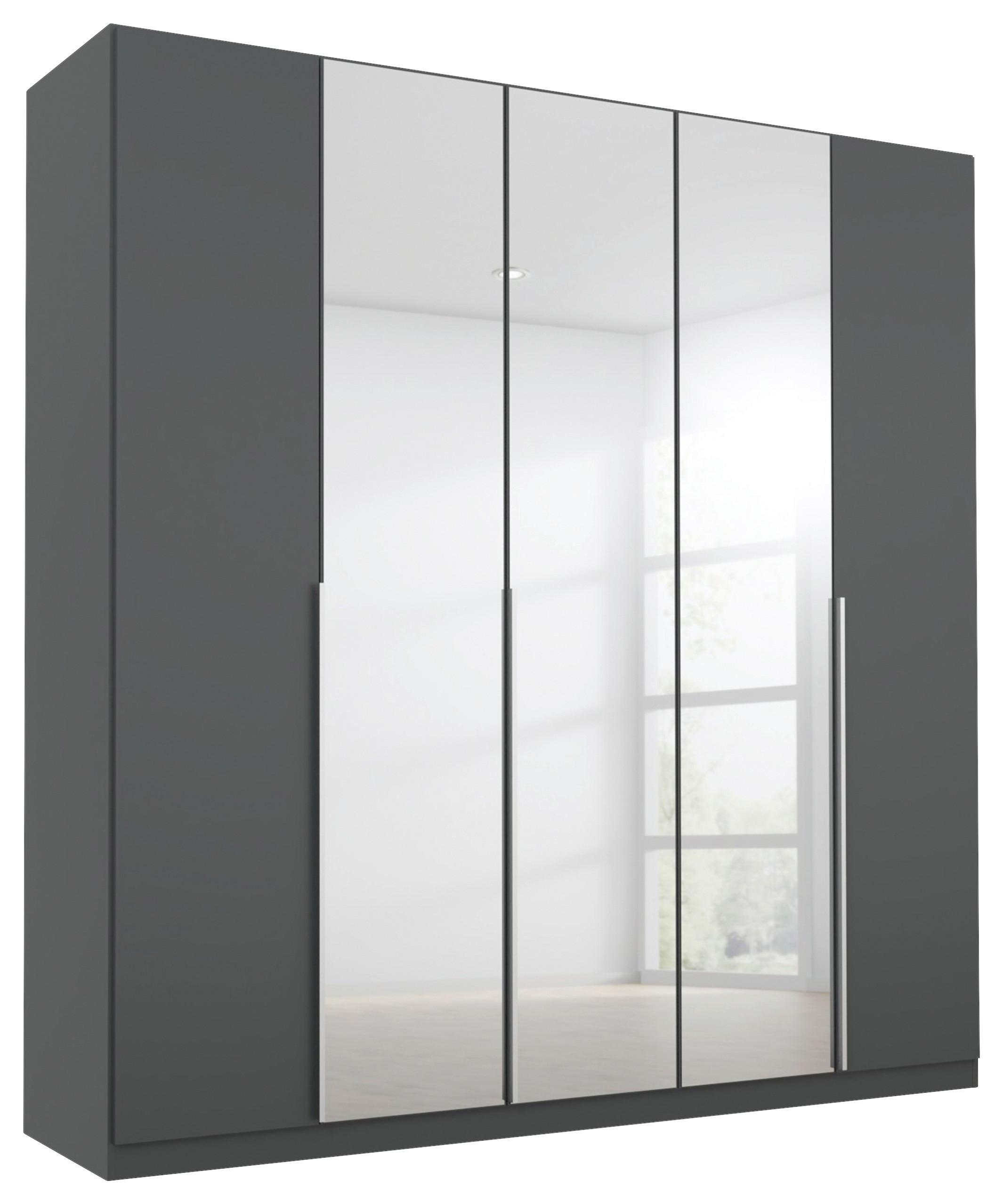 Drehtürenschrank Mit Spiegel 226 Cm Alabama, Grau