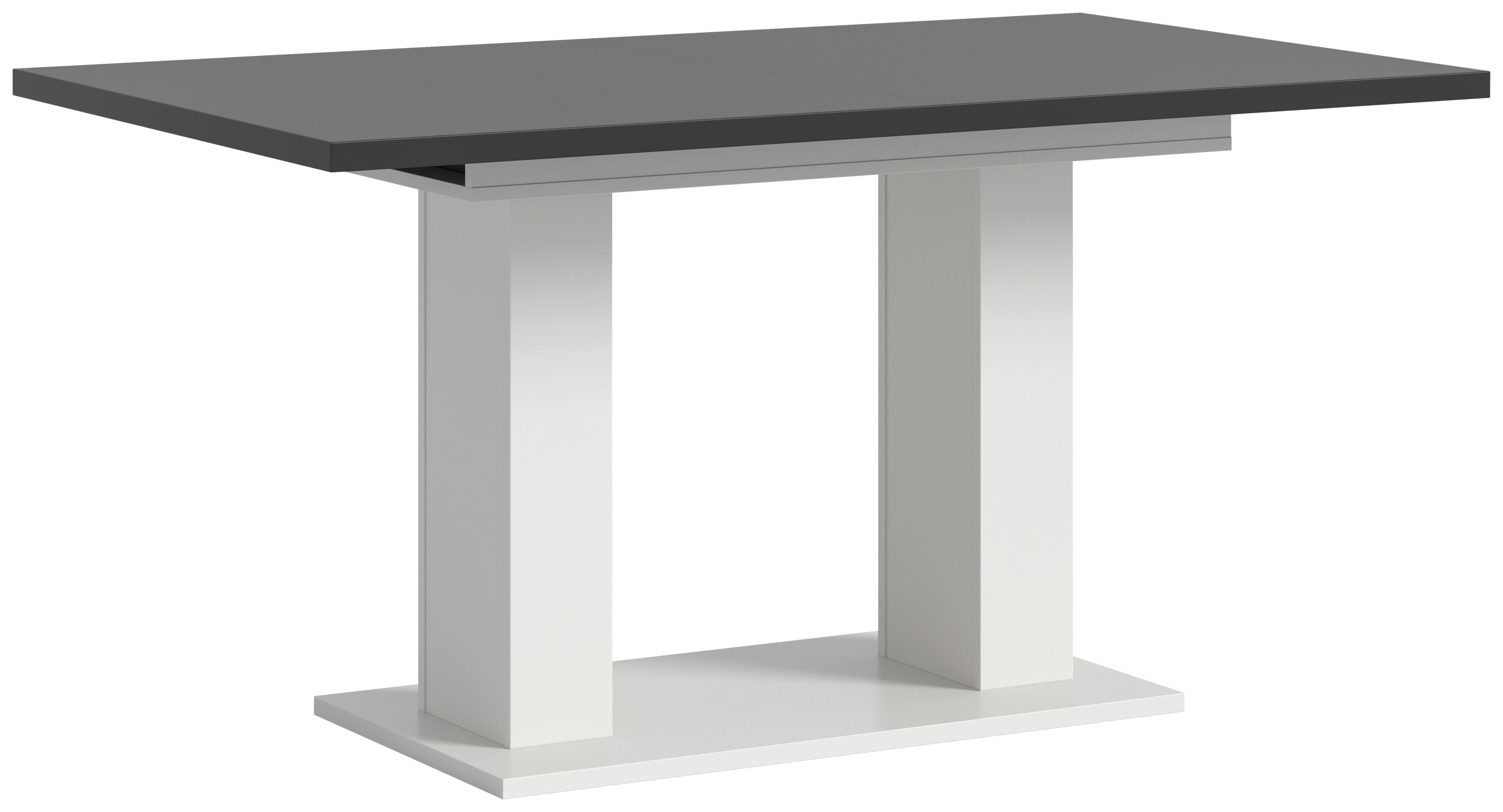 Ausziehtisch Marlon 150 Az Grau/weiß, B:150-190 Cm - Weiß/Grau, KONVENTIONELL, Holzwerkstoff (150-190/90/76cm)