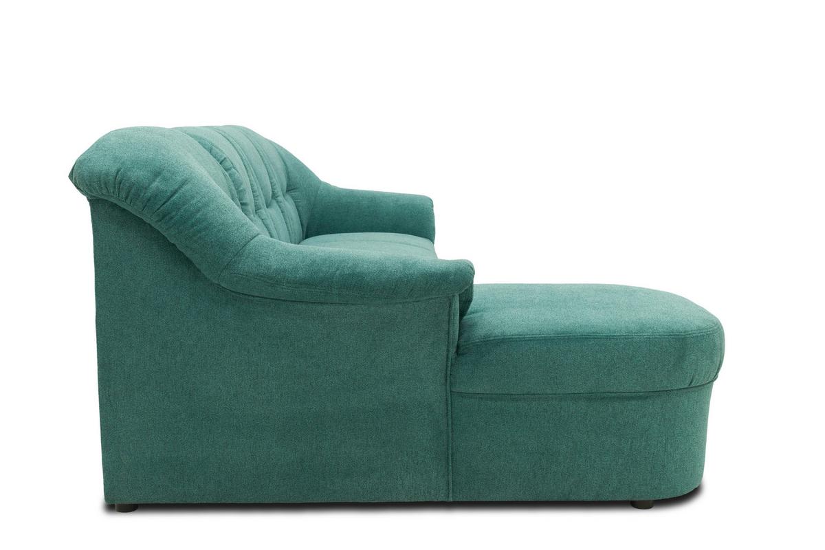 Ecksofa Sarafina Petrol S: 146x232 Cm - Petrol/Schwarz, KONVENTIONELL, Textil (146/232cm) - MID.YOU