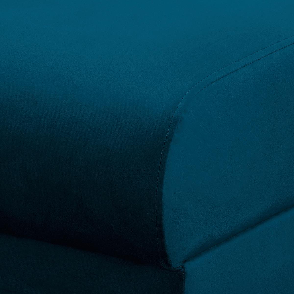 Ecksofa Beata Blau S: 230x150 cm - Wengefarben/Blau, Design, Textil (230/150cm) - Livetastic