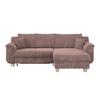 Ecksofa Mit Schlaffunktion & Bettkasten Alex Rosa - Naturfarben/Rosa, MODERN, Textil (246/88cm)