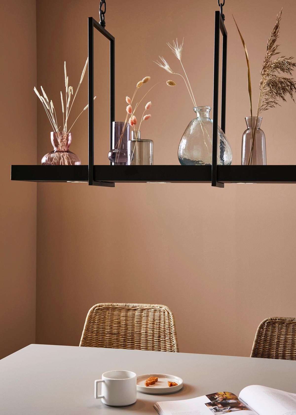 Pendelleuchte Tray - Schwarz, Basics, Metall (22,5/80/50cm) - Markslöjd