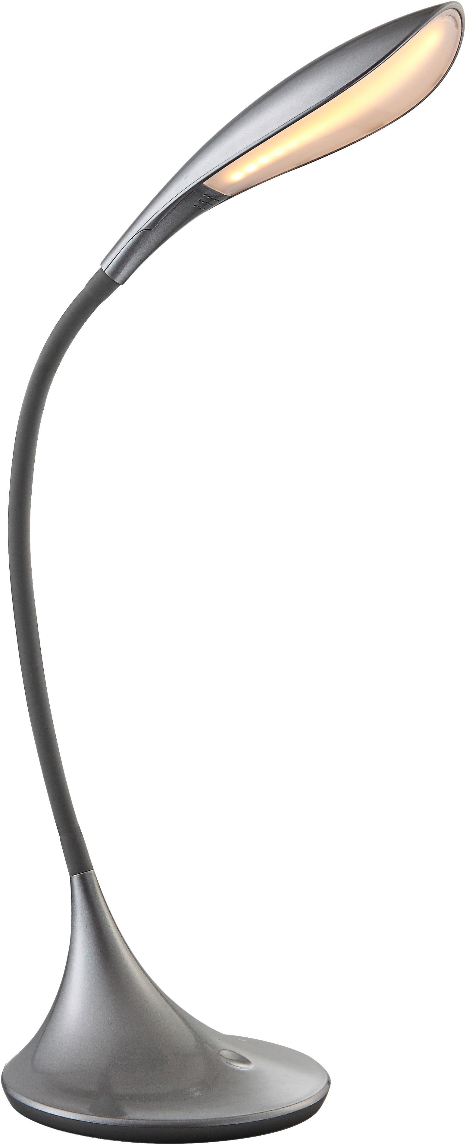 LED-Tischleuchte Flexo - Silberfarben, MODERN, Kunststoff/Metall (51/67cm)