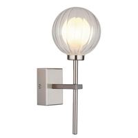 Badezimmer-wandleuchte 41928wn - Klar, KONVENTIONELL, Glas/Metall (10/14,1cm) - Globo
