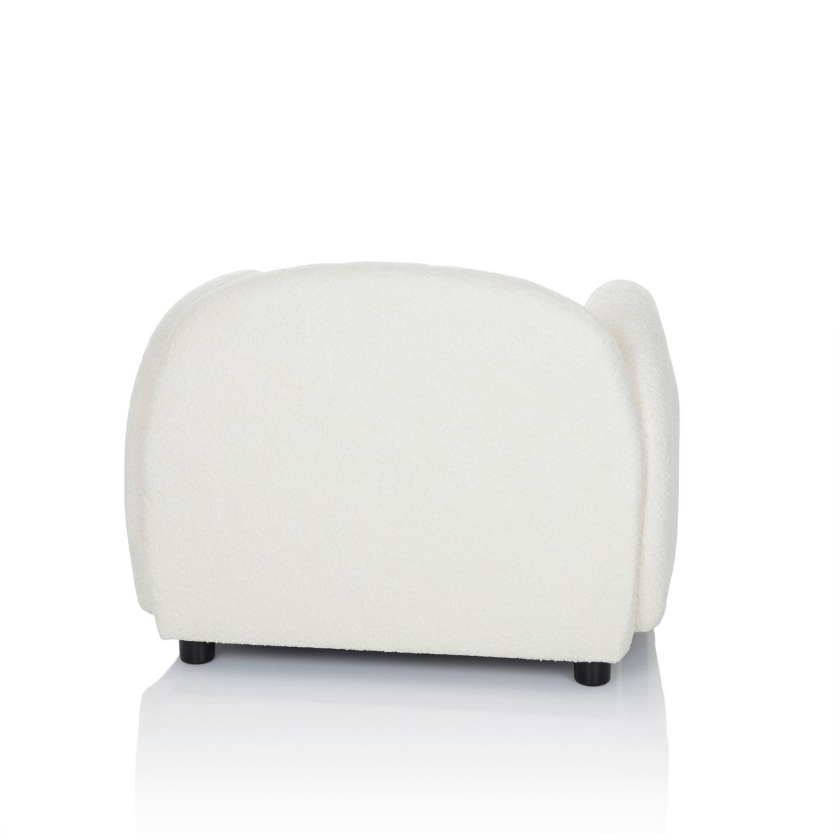 Loungesessel Verduna Weiß B: 87 Cm - Schwarz/Weiß, MODERN, Kunststoff/Textil (87/65/76cm) - MID.YOU